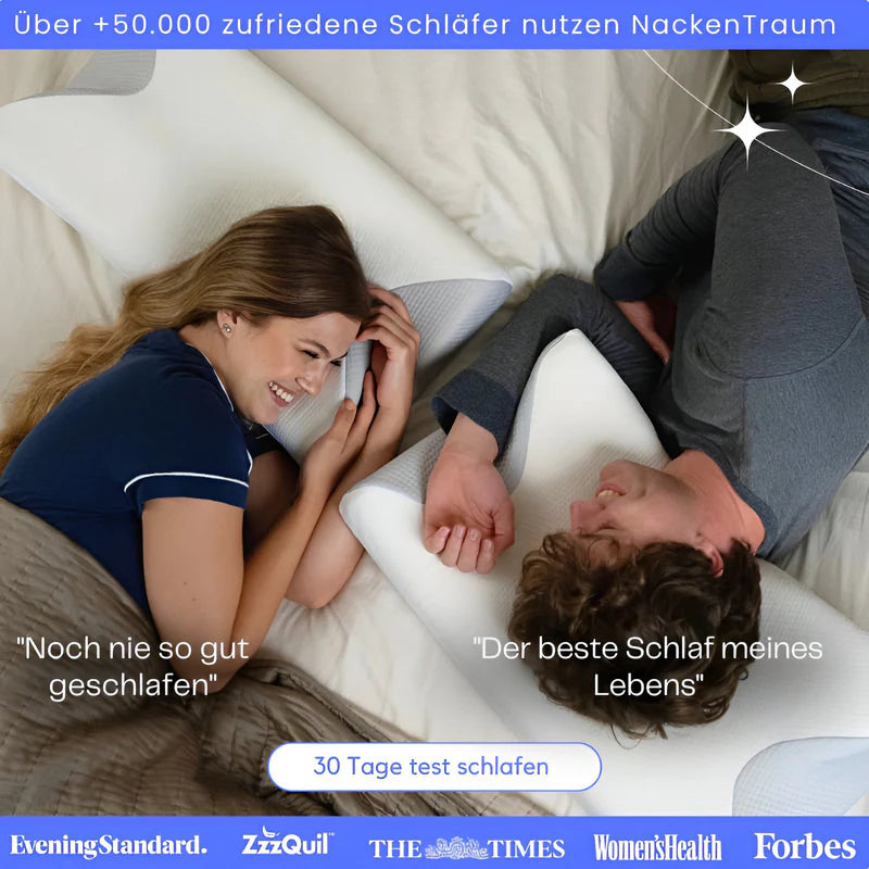 Das Original NackenTraum Kissen - Endlich Schmerzfrei & Erholt Aufwachen